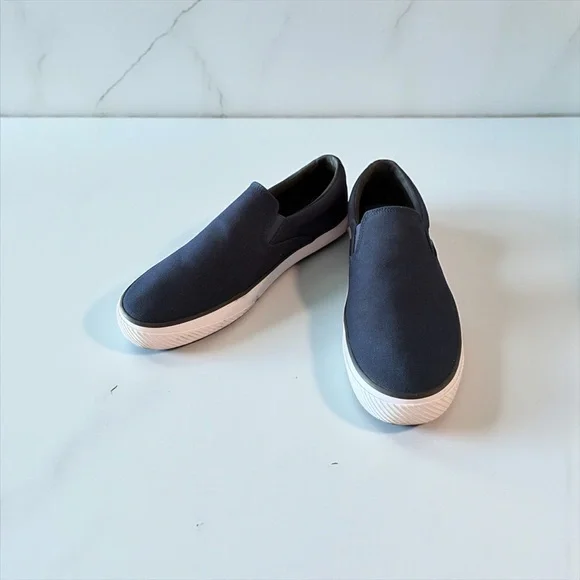 Hugo Boss Navy Slip-On Loafers - Picture 1 of 9